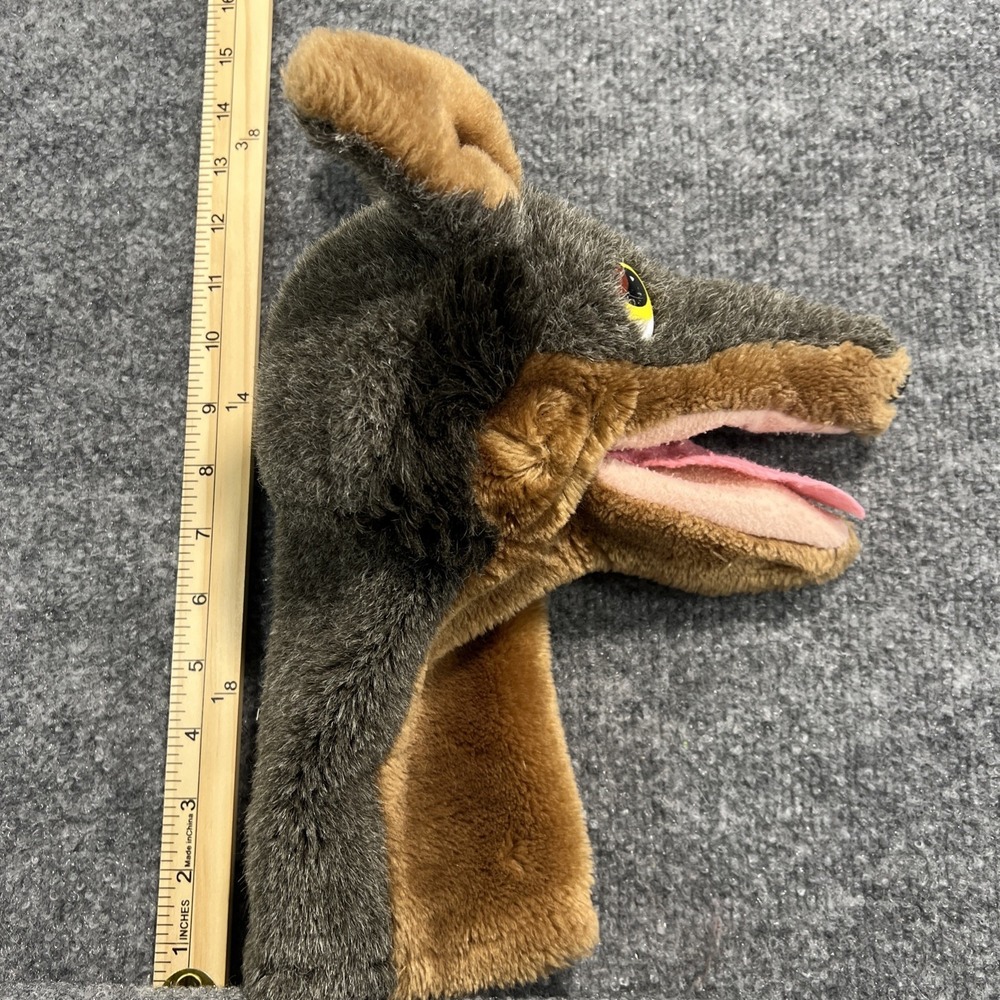 Vintage 1983 Dakin Big Bad Wolf Coyote Plush Hand Puppet - Picture 1 of 8